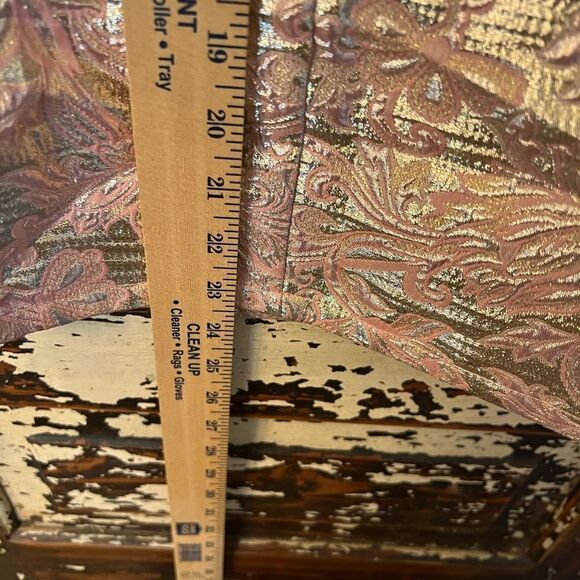 NWT women’s pink metallic woven mini dress w pockets. Size small. Party. Event. - Picture 7 of 10